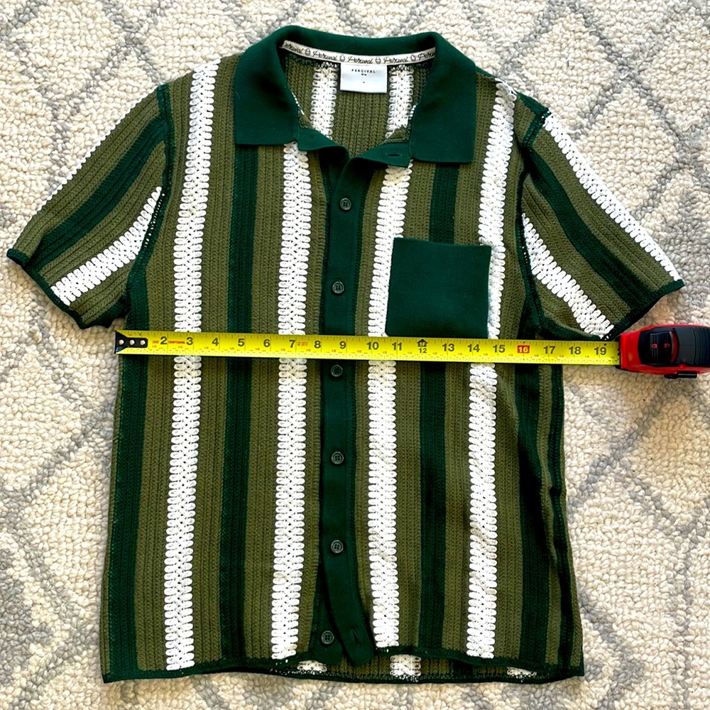 Percival crochet button down shirt